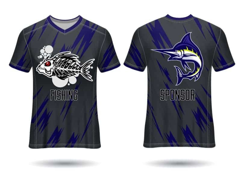 cool fishing shirt logo, team fish warriors